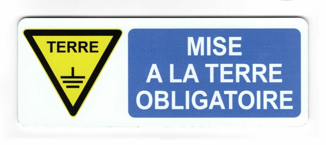 Exemple plaque de sécurité électrique