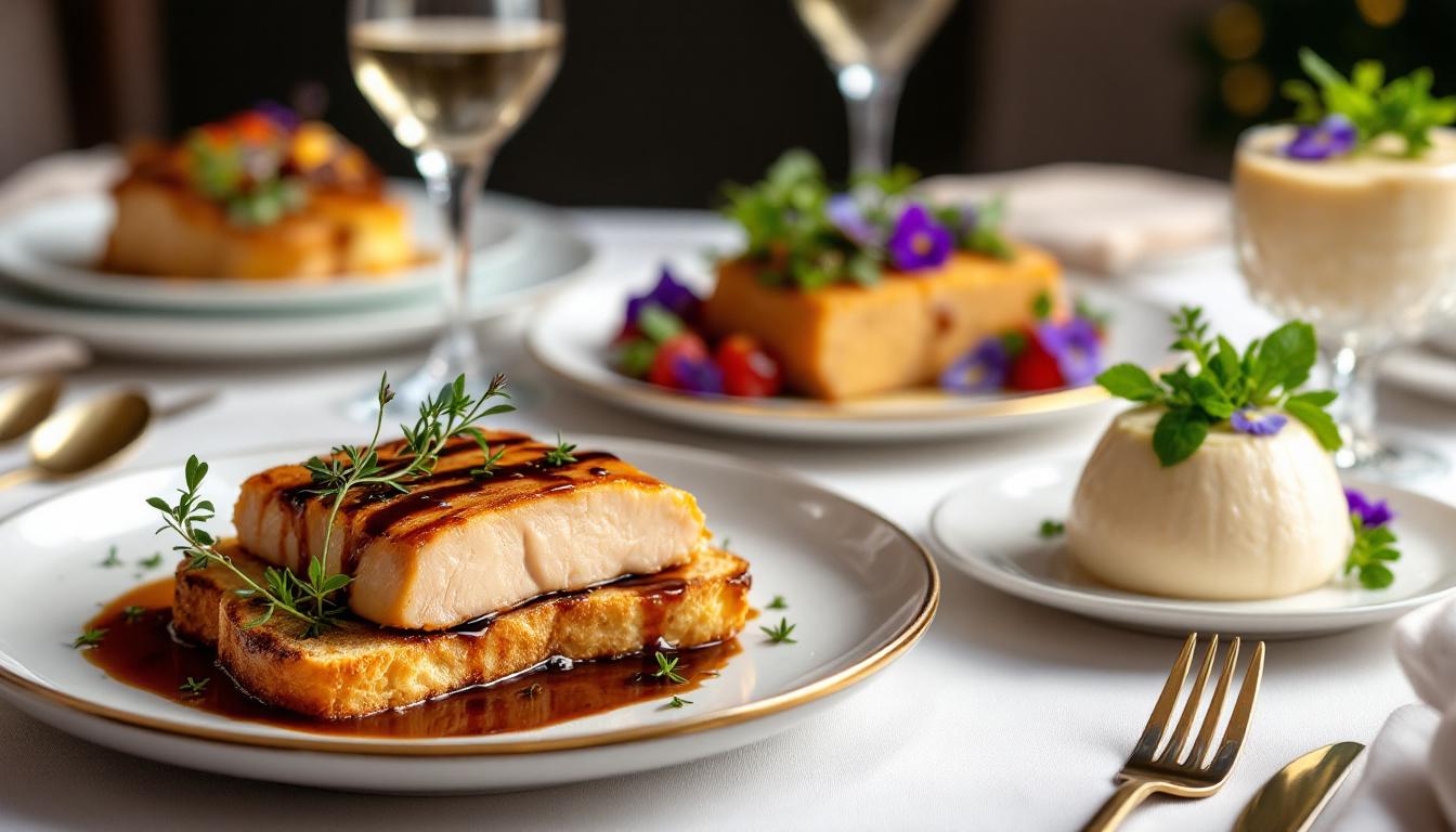 explorez une sélection de recettes savoureuses à base de foie gras, parfaites pour émerveiller vos papilles lors de vos repas gourmands.