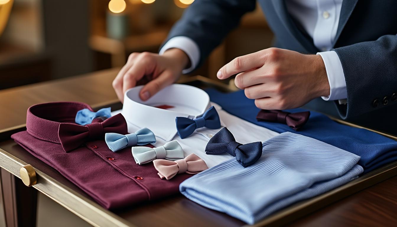 découvrez les secrets pour choisir le col et la couleur de votre chemise afin d'associer le nœud papillon parfait à votre tenue. suivez nos conseils mode pour un look élégant et harmonieux à chaque occasion.
