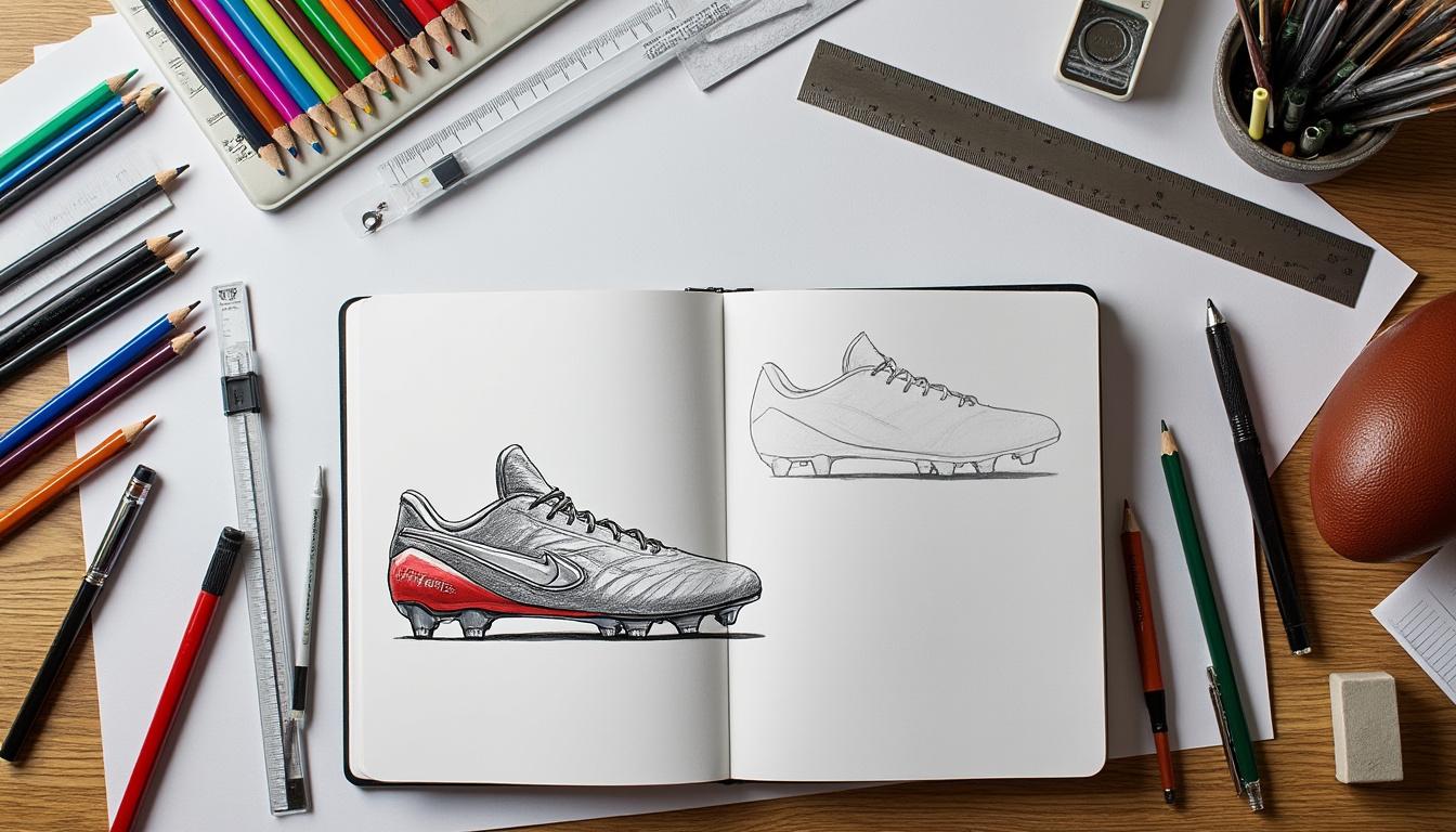 découvrez comment dessiner des crampons de foot facilement et impressionnez vos amis avec vos compétences artistiques. suivez nos étapes simples et maîtrisez l'art du dessin en un rien de temps !
