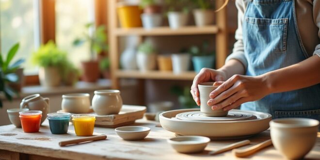 découvrez des idées inspirantes de projets pour débutants en poterie et exprimez votre créativité avec un kit poterie adapté à tous les niveaux.
