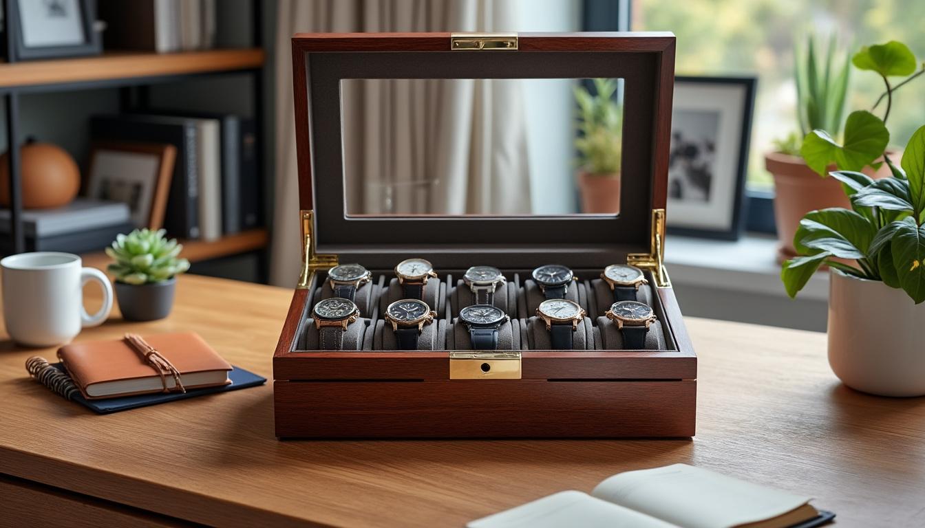 découvrez comment une boîte de rangement en bois pour montres pour homme peut prolonger la vie de vos précieuses montres. protégez-les des chocs, de la poussière et de l'humidité tout en ajoutant une touche d'élégance à votre collection.