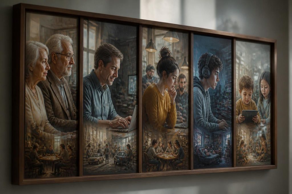 découvrez une analyse approfondie du tableau des générations miroir, reflétant les dynamiques et les enjeux de notre société actuelle.