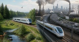 découvrez comment le train, qu'il chemine ou roule, influence l'environnement et l'économie, en analysant ses impacts écologiques et ses bénéfices économiques.