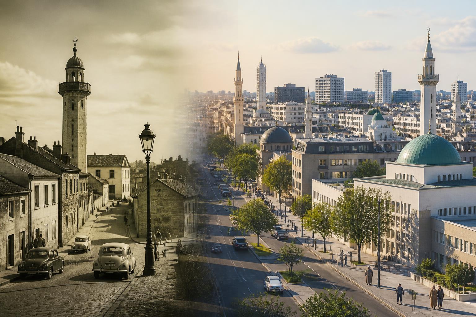 analyse des défis rencontrés par les mosquées en france depuis 1960 et leur évolution jusqu'à nos jours, avec un focus sur les transformations sociales et culturelles.
