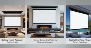 découvrez les différentes options d'installation pour un écran de projection motorisé, adaptées à tous les espaces et besoins, pour une expérience visuelle optimale.