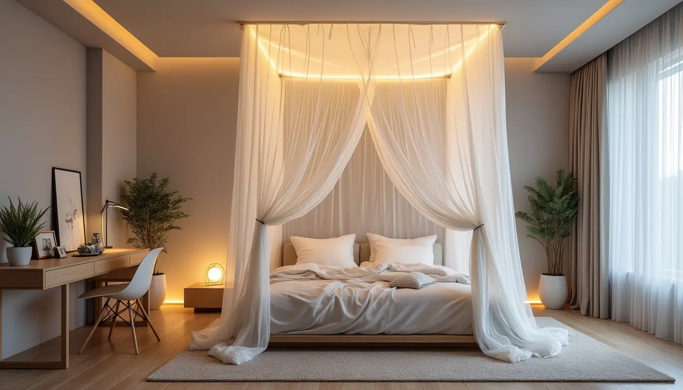 découvrez les meilleures idées de décoration pour sublimer votre intérieur avec une tenture lumineuse au plafond. créez une ambiance chaleureuse et originale grâce à nos astuces et inspirations déco !