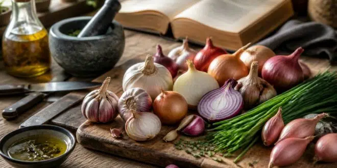 découvrez les secrets culinaires des légumes alliacés et apprenez à sublimer ail, oignon, échalote et leurs alliés dans vos recettes pour des plats savoureux et pleins de bienfaits.