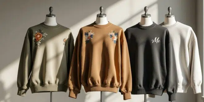 découvrez les tendances actuelles des sweats avec broderie personnalisée de logo, alliant style unique et qualité exceptionnelle pour un look moderne et personnalisé.