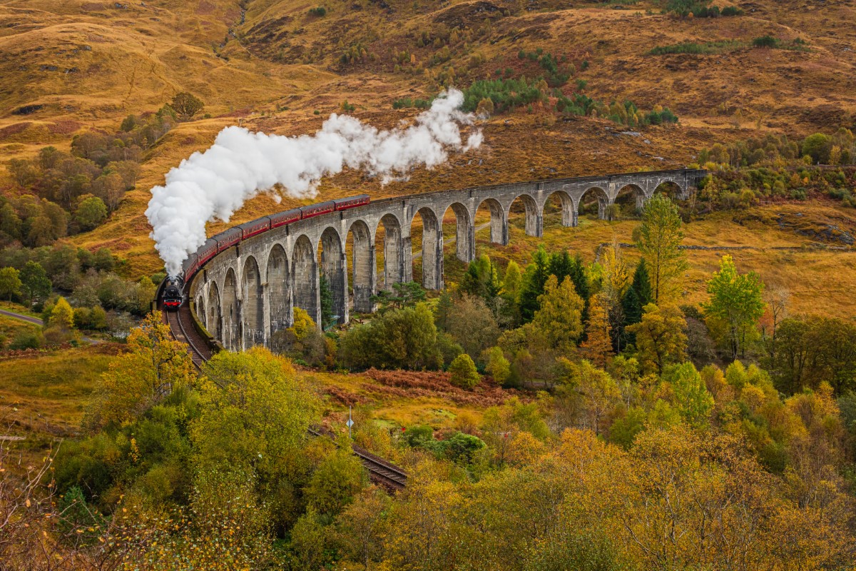 Poudlard Express : une immersion dans les paysages écossais de Harry Potter