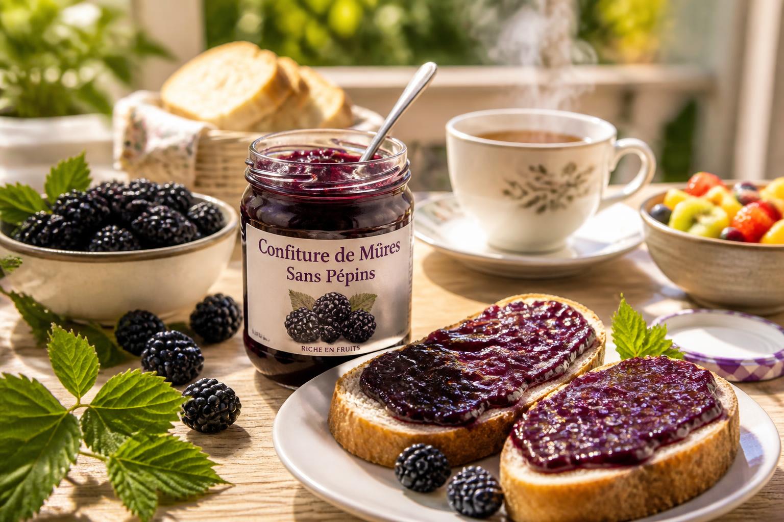 découvrez pourquoi la confiture de mûres sans pépins est idéale pour vos petits déjeuners : un goût délicieux, une texture agréable et une préparation facile pour des matins gourmands.