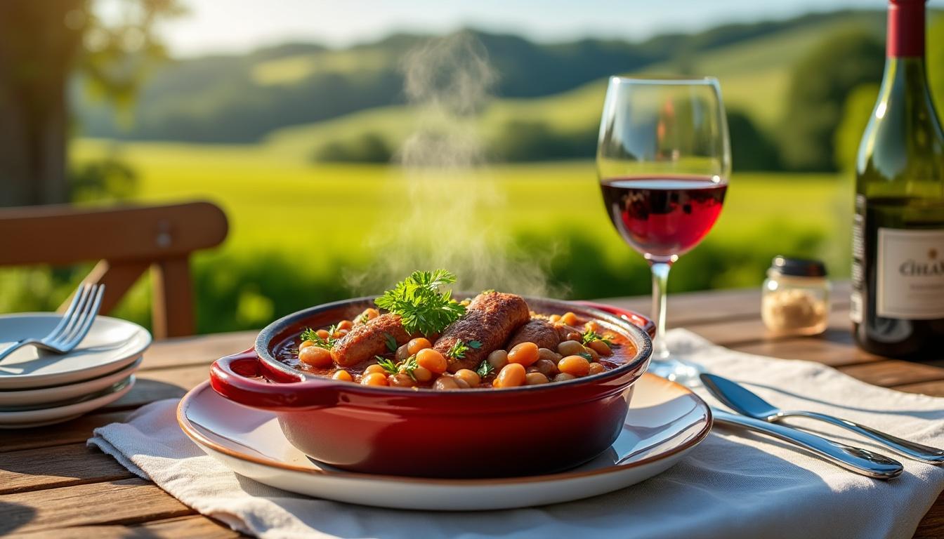 découvrez comment sublimer votre cassoulet de castelnaudary avec des accords vins surprenants. explorez des associations audacieuses qui rehaussent les saveurs authentiques de ce plat traditionnel, et faites de votre repas un moment inoubliable.