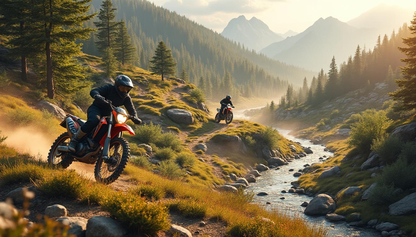 découvrez notre sélection des 10 meilleurs itinéraires de rando moto tout-terrain, parfaits pour les amateurs de sensations fortes et de paysages époustouflants. préparez-vous à vivre des aventures inoubliables au guidon de votre moto dans des décors variés et sauvages.