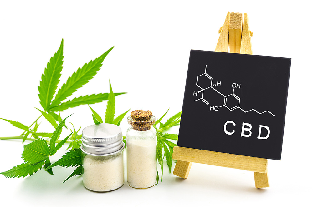 cristaux de cannabidiol