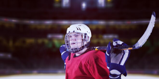 hockey player portrait