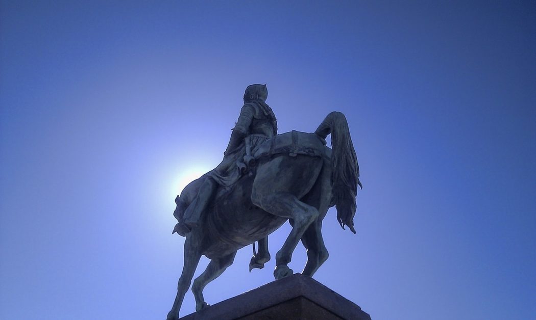 jeanne d'arc en bronze