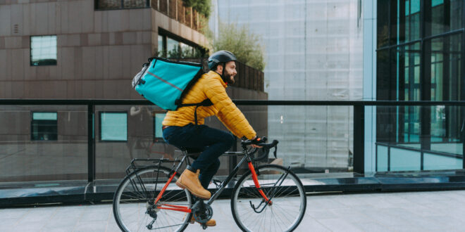 livreur à vélo