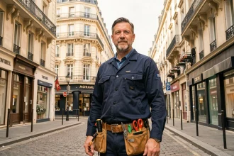 Électricien professionnel devant les rues de Montreuil représentant les meilleurs électriciens de la ville