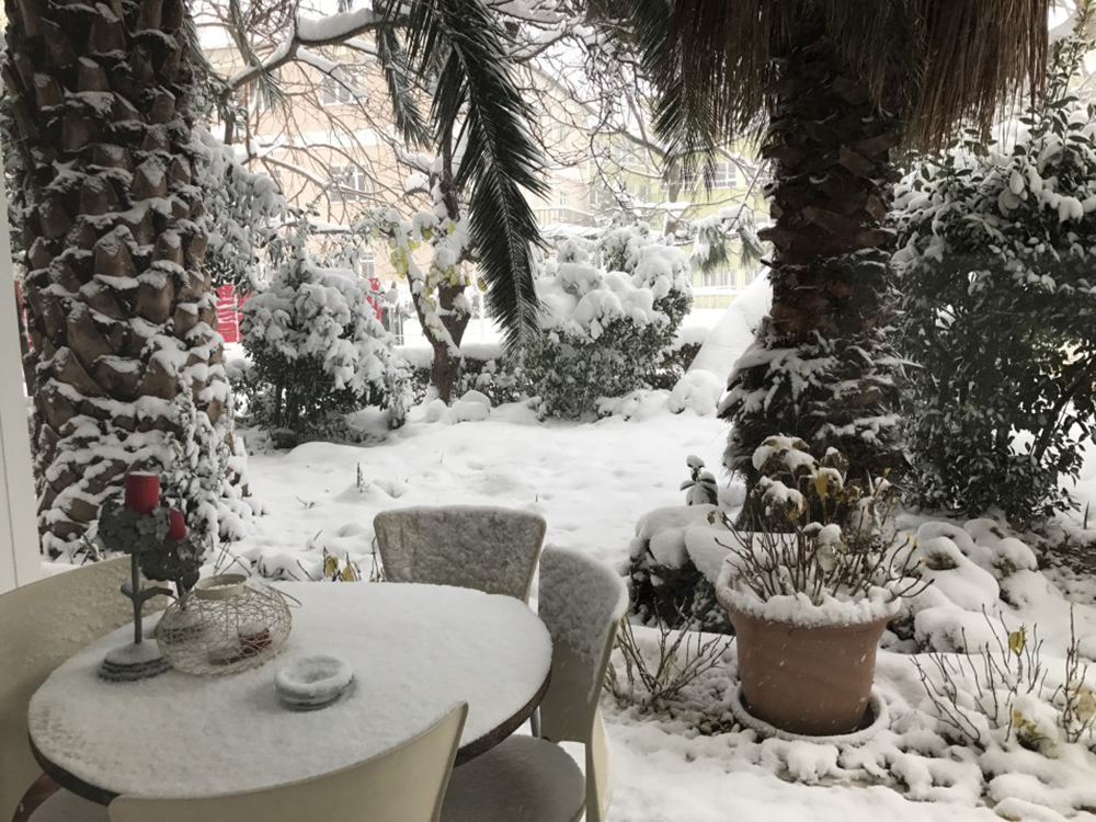 mobilier extérieur hiver