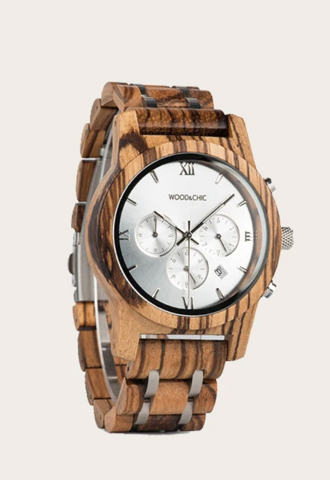 montre en bois homme