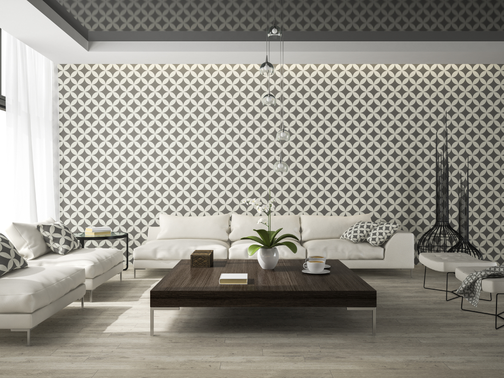 papier peint salon
