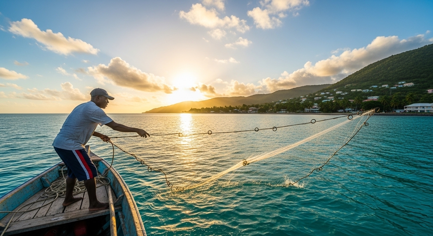 pêcheur guadeloupéen