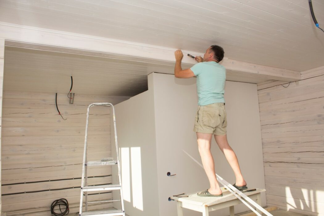rénovation plafond plaque