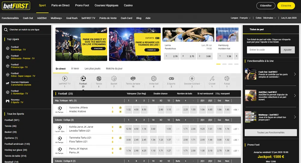 site paris sportifs
