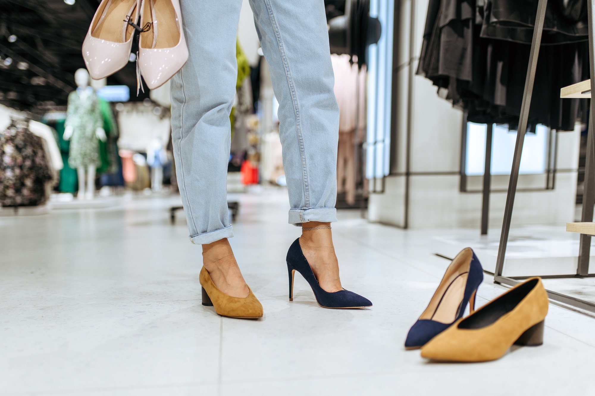 achats de chaussures