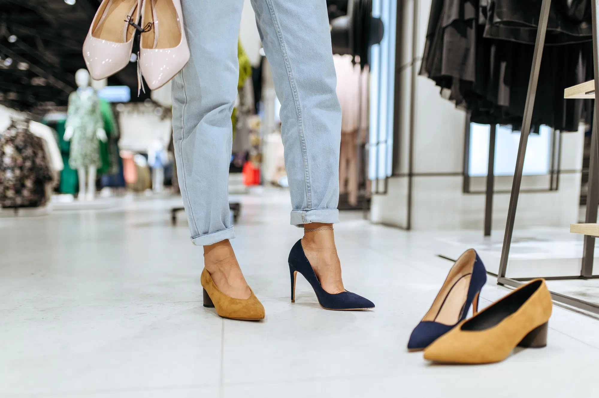 achats de chaussures